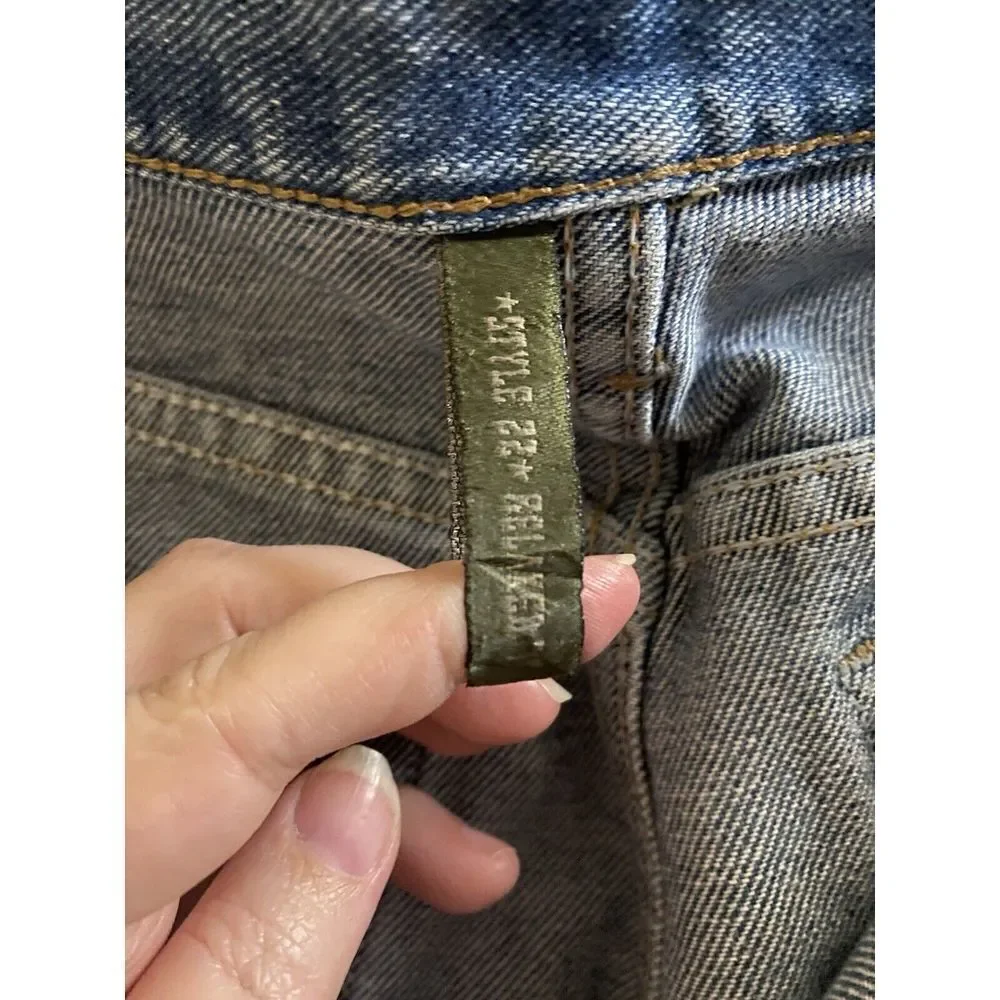 Twenty X Mens 32 x 34 Style 22 Relaxed Fit Faded Straight Leg Denim Blue Jeans